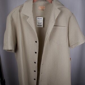 Waffle Button Up